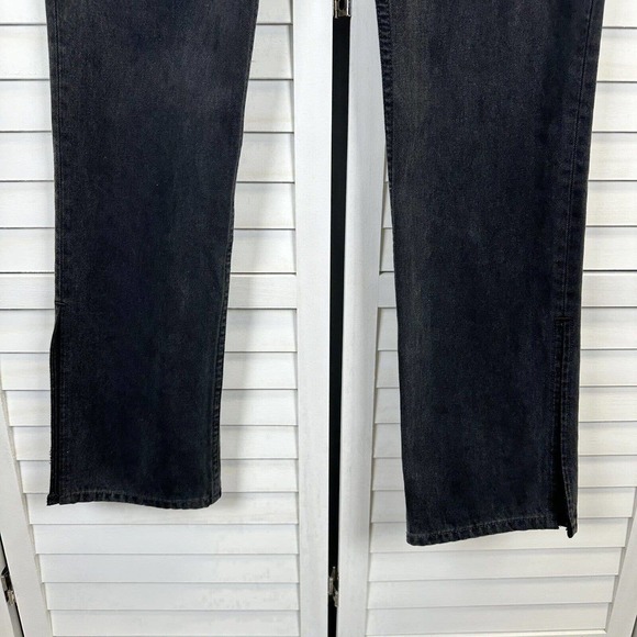 NWOT GRLFRND The Hailey Low Rise Boot Jeans Slit Hem Sunset Strip Black Size 27 - Picture 4 of 13